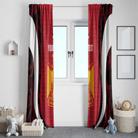 Custom Egypt Football Window Curtain 2026 Go Pharaohs Ancient Egyptian Pattern - Wonder Print Shop