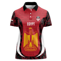 Custom Egypt Football Women Polo Shirt 2026 Go Pharaohs Ancient Egyptian Pattern LT14