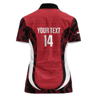Custom Egypt Football Women Polo Shirt 2026 Go Pharaohs Ancient Egyptian Pattern LT14