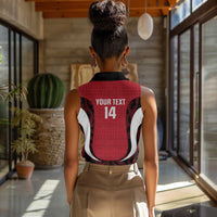 Custom Egypt Football Women Sleeveless Polo Shirt 2026 Go Pharaohs Ancient Egyptian Pattern - Wonder Print Shop