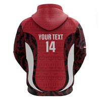Custom Egypt Football Zip Hoodie 2026 Go Pharaohs Ancient Egyptian Pattern - Wonder Print Shop