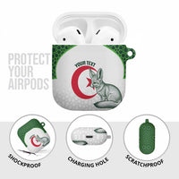 Custom Algeria Football AirPods Case 2026 Go Greens Fennec With Islamic Pattern - Wonder Print Shop