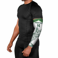 Custom Algeria Football Arm Sleeves 2026 Go Greens Fennec With Islamic Pattern - Wonder Print Shop