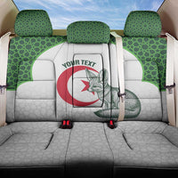 Custom Algeria Football Back Car Seat Cover 2026 Go Greens Fennec With Islamic Pattern - Wonder Print Shop