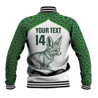 Custom Algeria Football Baseball Jacket 2026 Go Greens Fennec With Islamic Pattern - Wonder Print Shop