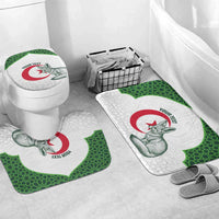 Custom Algeria Football Bathroom Set 2026 Go Greens Fennec With Islamic Pattern - Wonder Print Shop
