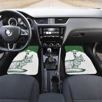 Custom Algeria Football Car Mats 2026 Go Greens Fennec With Islamic Pattern - Wonder Print Shop