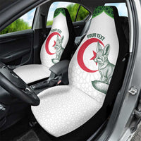 Custom Algeria Football Car Seat Cover 2026 Go Greens Fennec With Islamic Pattern - Wonder Print Shop