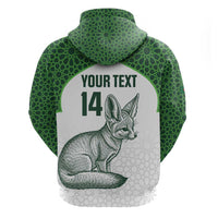 Custom Algeria Football Hoodie 2026 Go Greens Fennec With Islamic Pattern - Wonder Print Shop