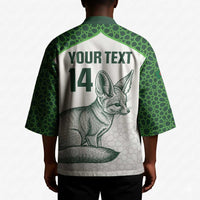 Custom Algeria Football Kimono 2026 Go Greens Fennec With Islamic Pattern - Wonder Print Shop