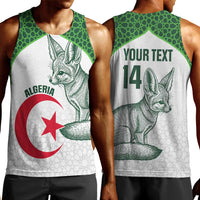 Custom Algeria Football Men Tank Top 2026 Go Greens Fennec With Islamic Pattern - Wonder Print Shop