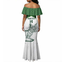 Custom Algeria Football Mermaid Dress 2026 Go Greens Fennec With Islamic Pattern LT14