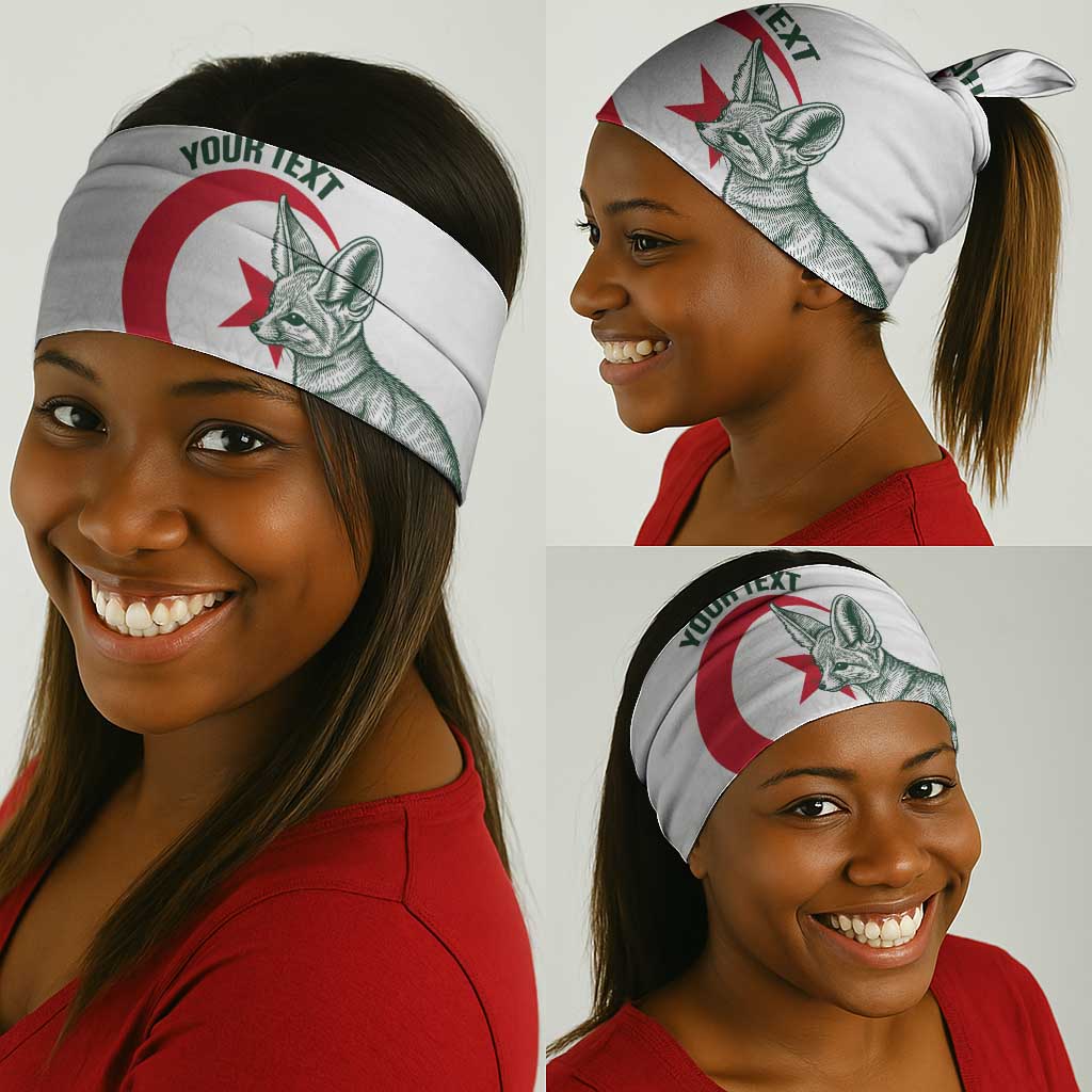 Custom Algeria Football Neck Gaiter 2026 Go Greens Fennec With Islamic Pattern - Wonder Print Shop