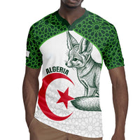 Custom Algeria Football Rugby Jersey 2026 Go Greens Fennec With Islamic Pattern LT14