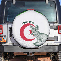 Custom Algeria Football Spare Tire Cover 2026 Go Greens Fennec With Islamic Pattern - Wonder Print Shop