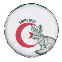 Custom Algeria Football Spare Tire Cover 2026 Go Greens Fennec With Islamic Pattern - Wonder Print Shop