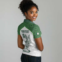 Custom Algeria Football Women Polo Shirt 2026 Go Greens Fennec With Islamic Pattern LT14