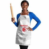 Custom Tunisia Football Apron 2026 Eagles of Carthage White Grunge - Wonder Print Shop