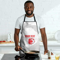 Custom Tunisia Football Apron 2026 Eagles of Carthage White Grunge - Wonder Print Shop