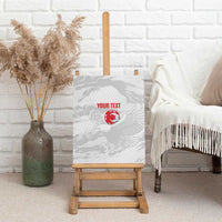 Custom Tunisia Football Canvas Wall Art 2026 Eagles of Carthage White Grunge - Wonder Print Shop