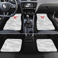 Custom Tunisia Football Car Mats 2026 Eagles of Carthage White Grunge - Wonder Print Shop