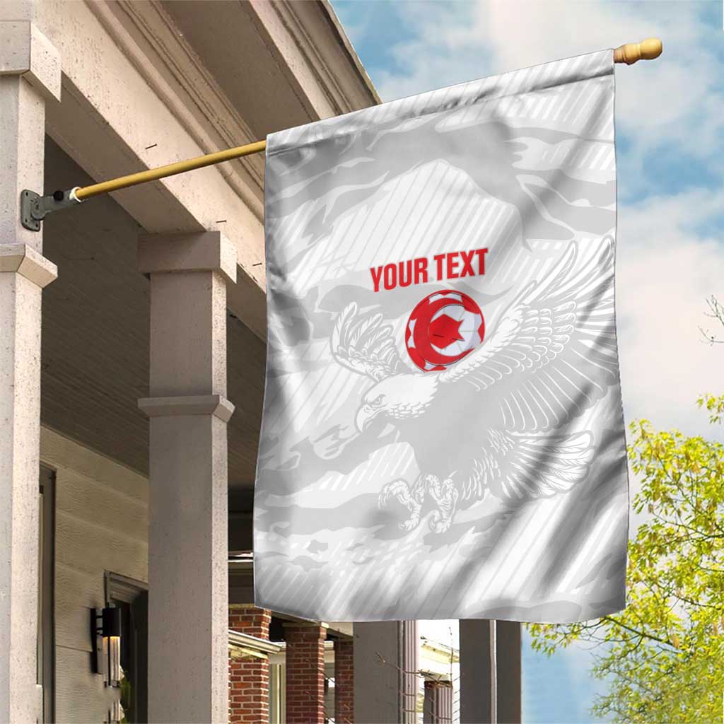 Custom Tunisia Football Garden Flag 2026 Eagles of Carthage White Grunge - Wonder Print Shop
