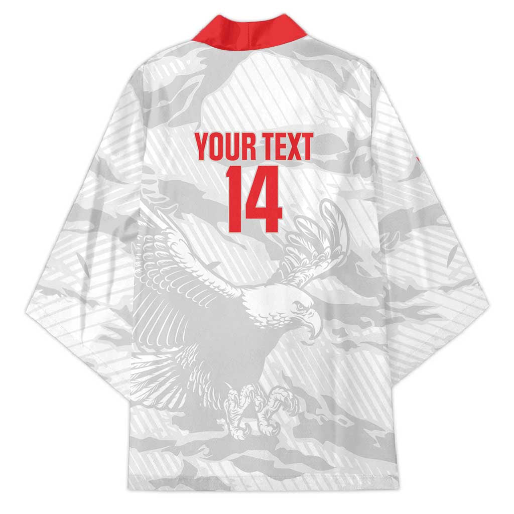 Custom Tunisia Football Kimono 2026 Eagles of Carthage White Grunge - Wonder Print Shop