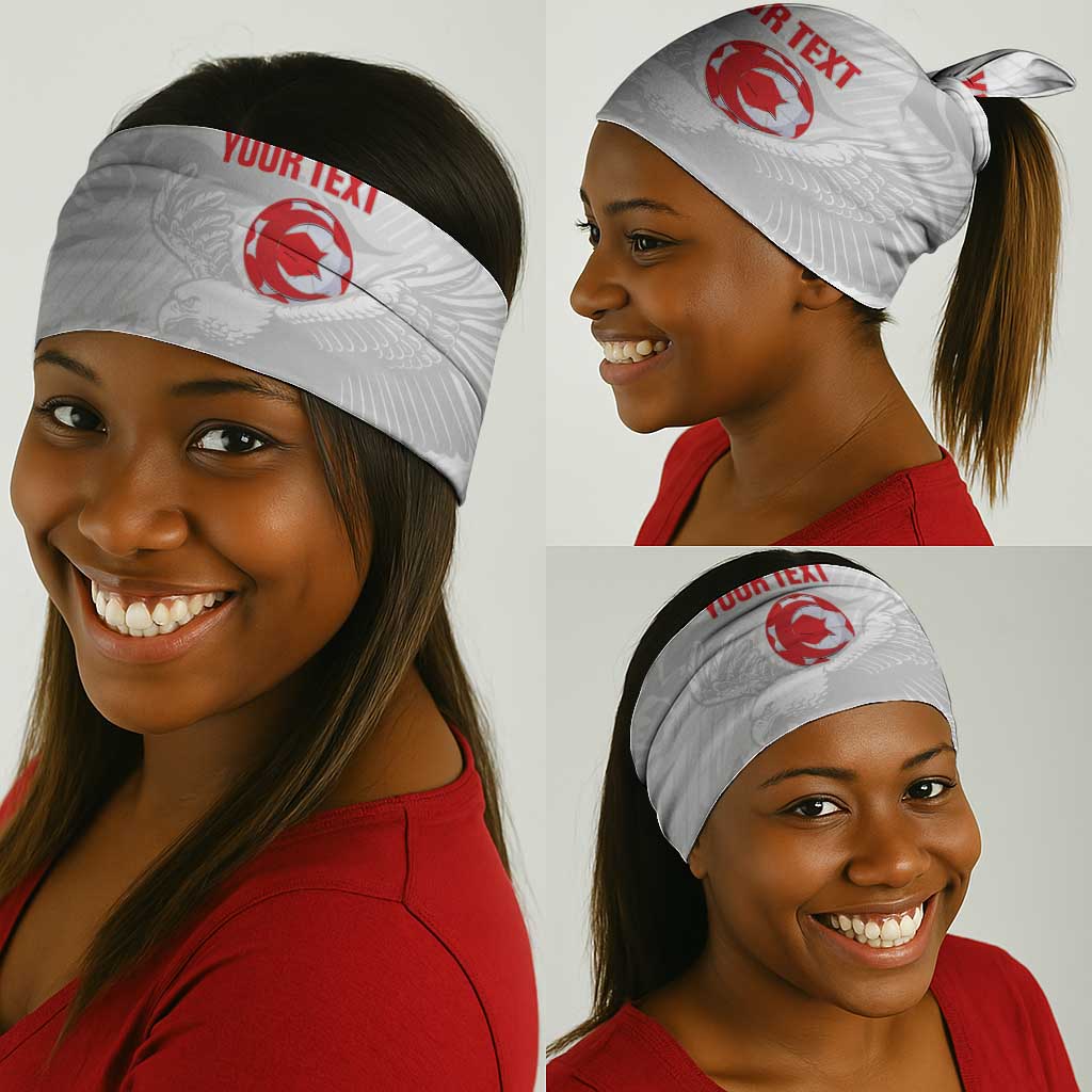 Custom Tunisia Football Neck Gaiter 2026 Eagles of Carthage White Grunge - Wonder Print Shop