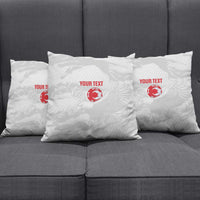 Custom Tunisia Football Pillow Cover 2026 Eagles of Carthage White Grunge - Wonder Print Shop