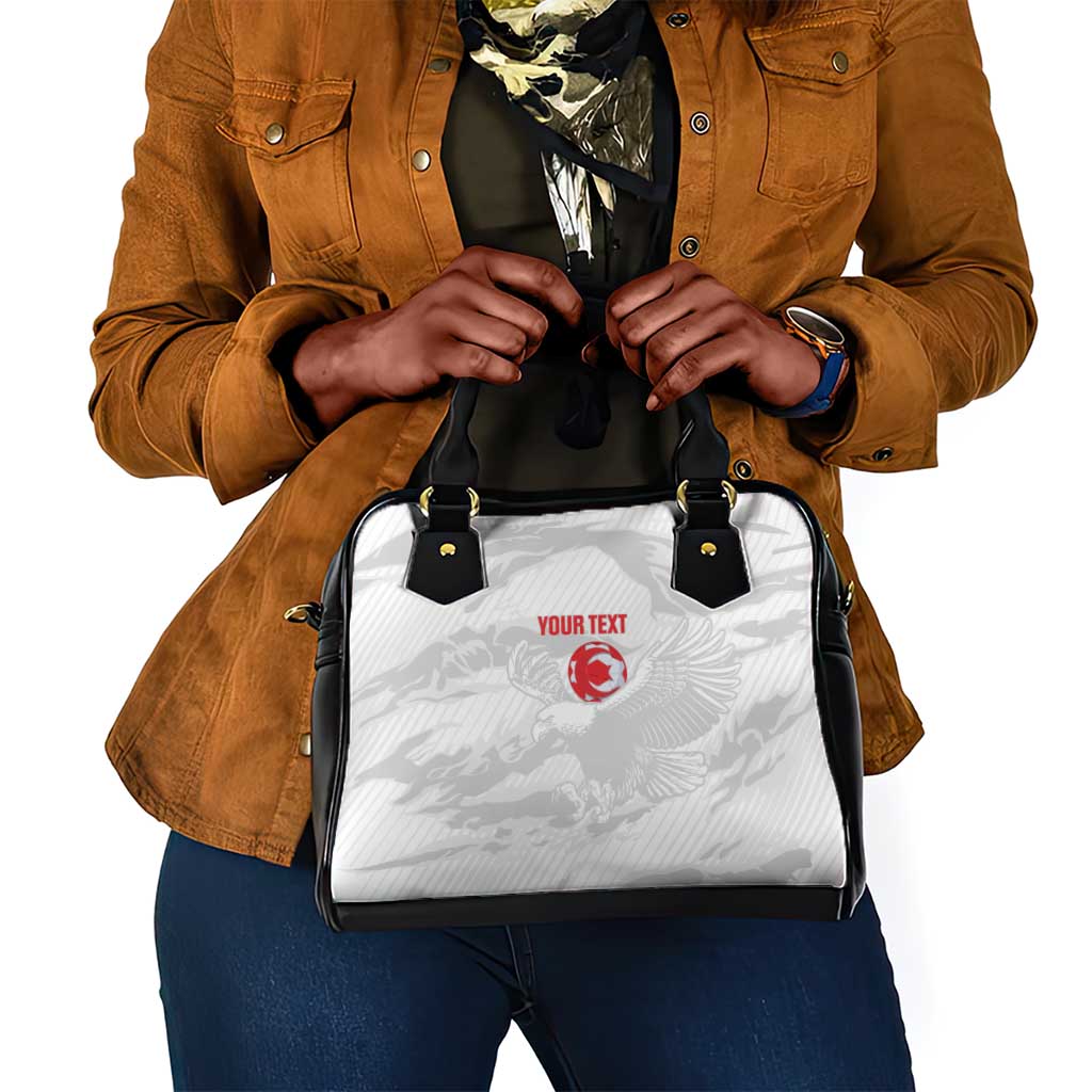 Custom Tunisia Football Shoulder Handbag 2026 Eagles of Carthage White Grunge - Wonder Print Shop