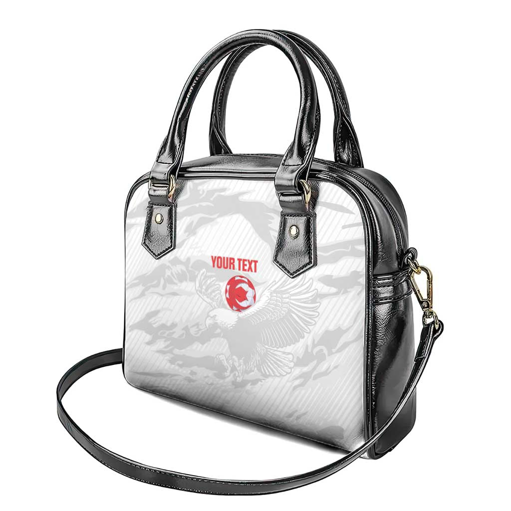 Custom Tunisia Football Shoulder Handbag 2026 Eagles of Carthage White Grunge - Wonder Print Shop