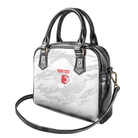 Custom Tunisia Football Shoulder Handbag 2026 Eagles of Carthage White Grunge - Wonder Print Shop