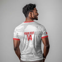 Custom Tunisia Football T shirt 2026 Eagles of Carthage White Grunge LT14
