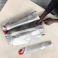 Custom Tunisia Football Umbrella 2026 Eagles of Carthage White Grunge - Wonder Print Shop