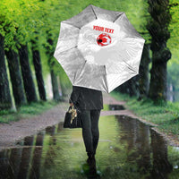 Custom Tunisia Football Umbrella 2026 Eagles of Carthage White Grunge - Wonder Print Shop