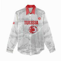Custom Tunisia Football Women Casual Shirt 2026 Eagles of Carthage White Grunge - Wonder Print Shop
