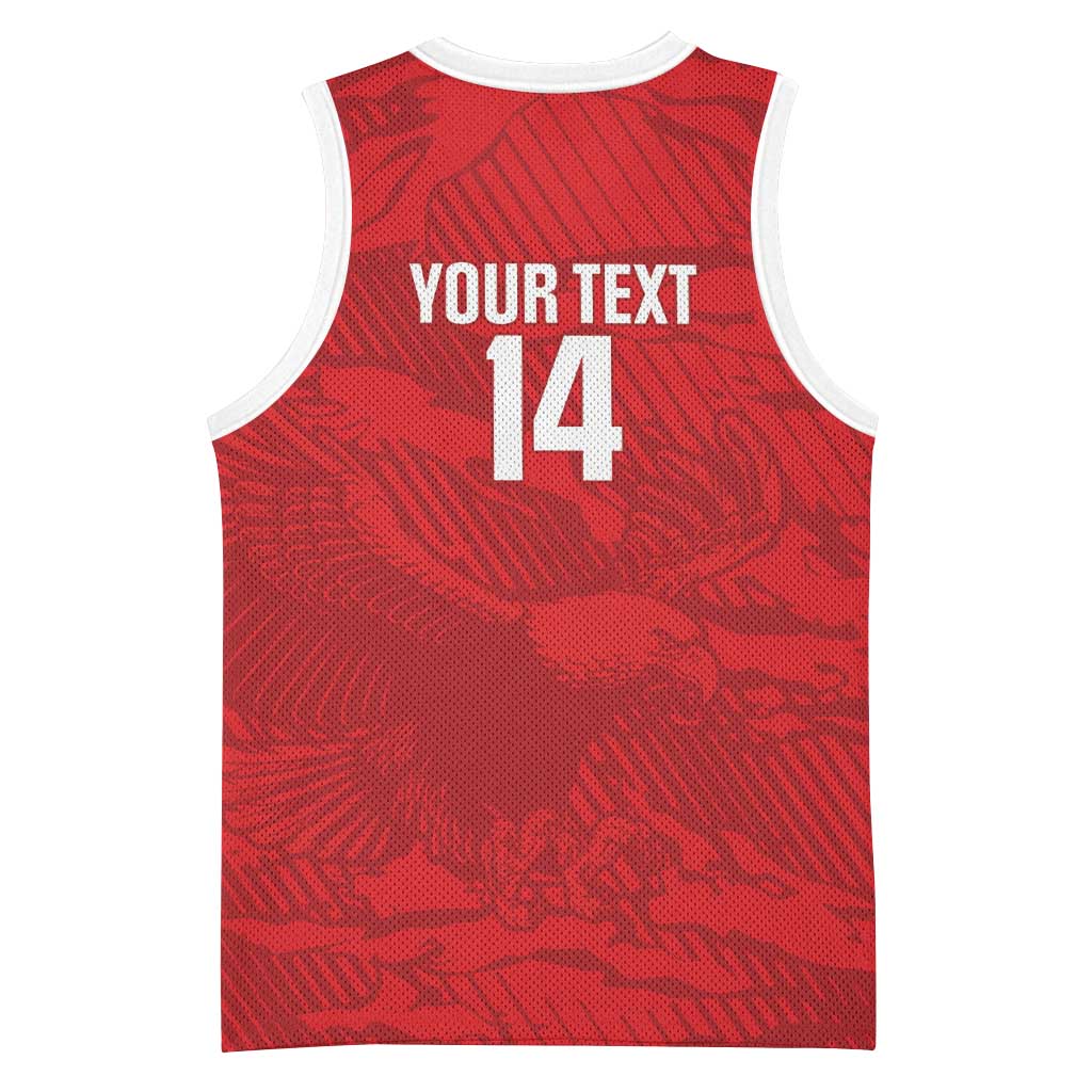 Custom Tunisia Football Basketball Jersey 2026 Eagles of Carthage Red Grunge - Wonder Print Shop
