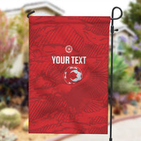 Custom Tunisia Football Garden Flag 2026 Eagles of Carthage Red Grunge - Wonder Print Shop