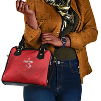 Custom Tunisia Football Shoulder Handbag 2026 Eagles of Carthage Red Grunge - Wonder Print Shop