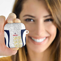 Custom England 2026 Football AirPods Case Go Three Lions Grunge Style - Wonder Print Shop