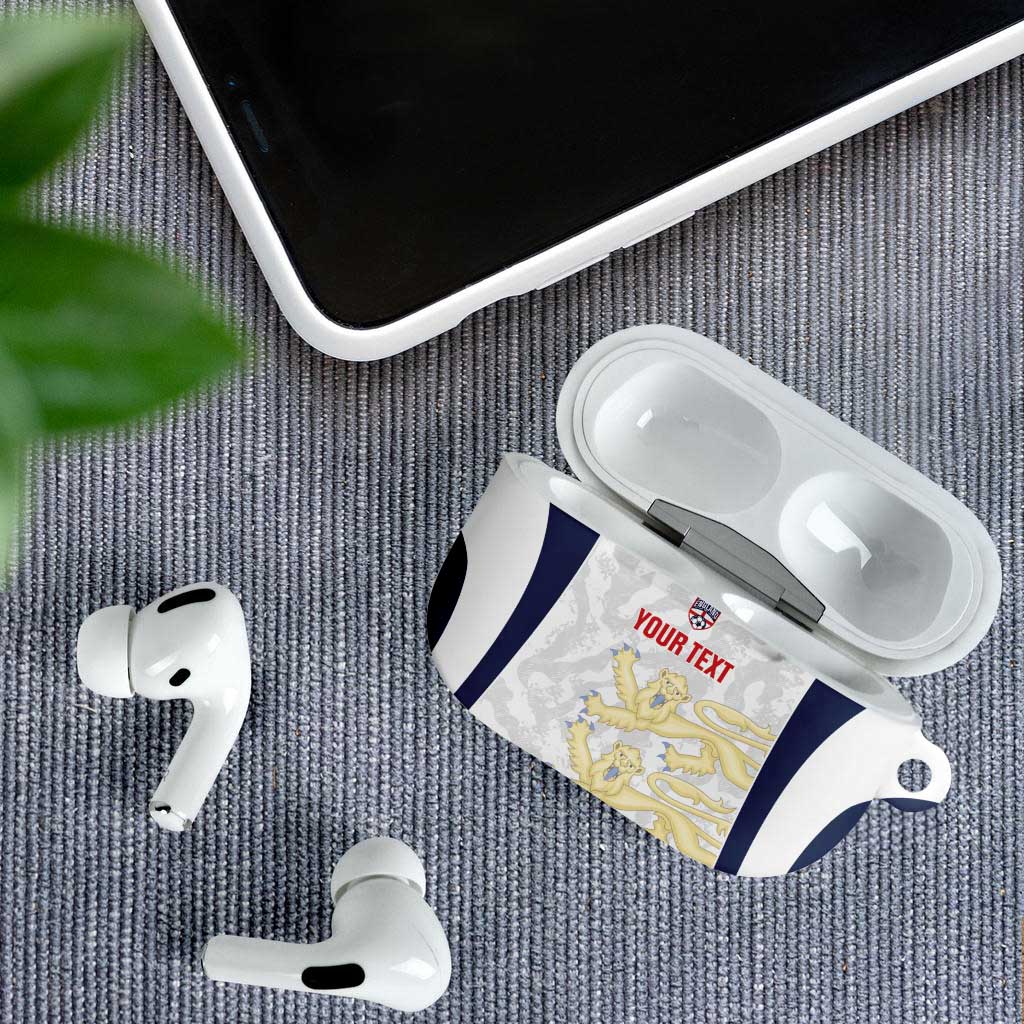 Custom England 2026 Football AirPods Case Go Three Lions Grunge Style - Wonder Print Shop