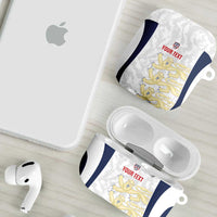 Custom England 2026 Football AirPods Case Go Three Lions Grunge Style - Wonder Print Shop
