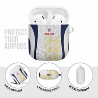 Custom England 2026 Football AirPods Case Go Three Lions Grunge Style - Wonder Print Shop