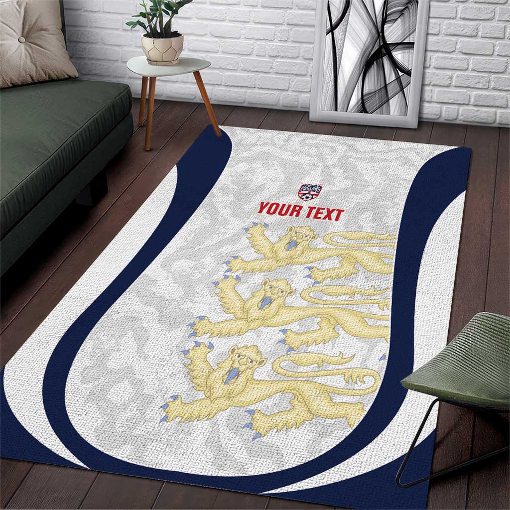 Custom England 2026 Football Area Rug Go Three Lions Grunge Style - Wonder Print Shop