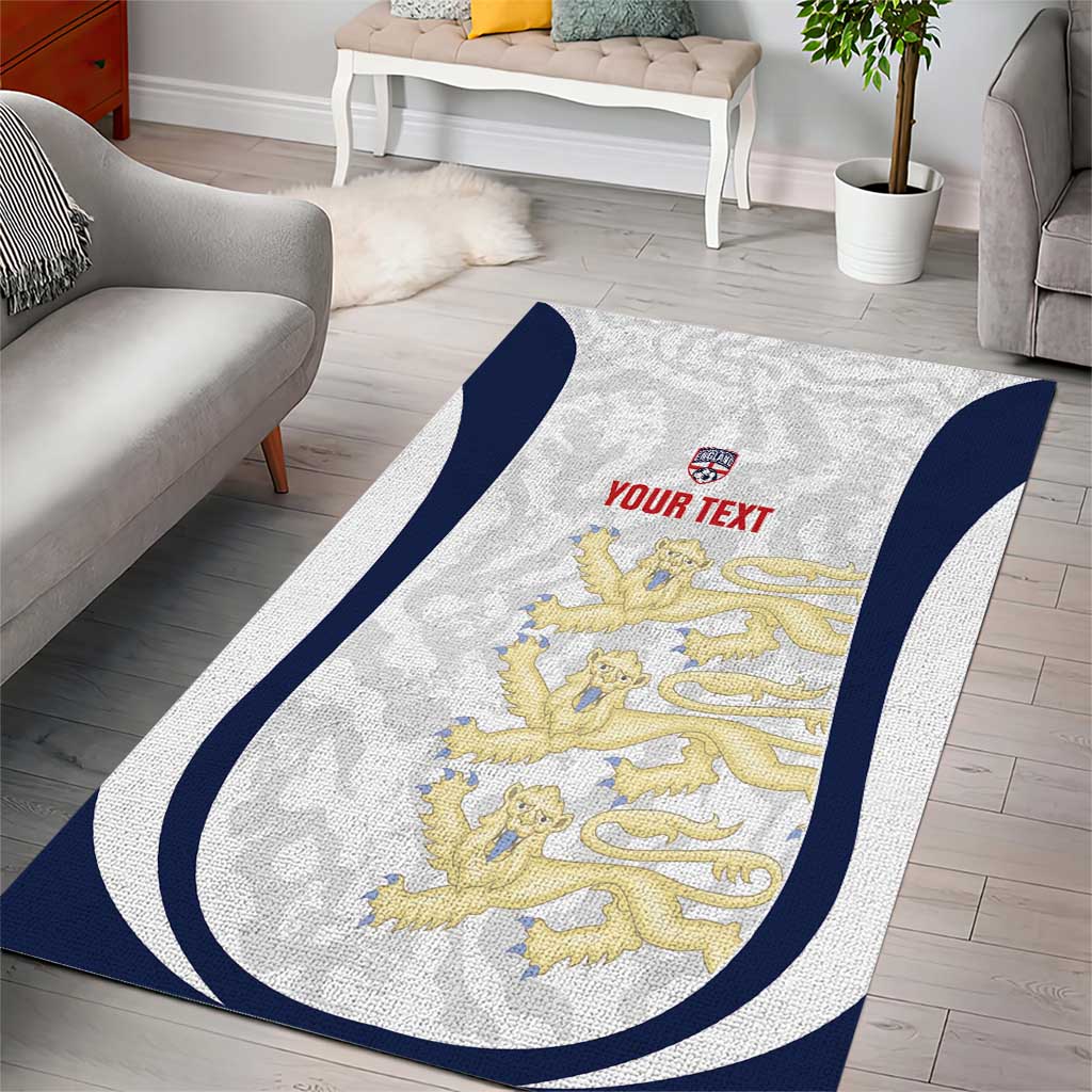Custom England 2026 Football Area Rug Go Three Lions Grunge Style - Wonder Print Shop