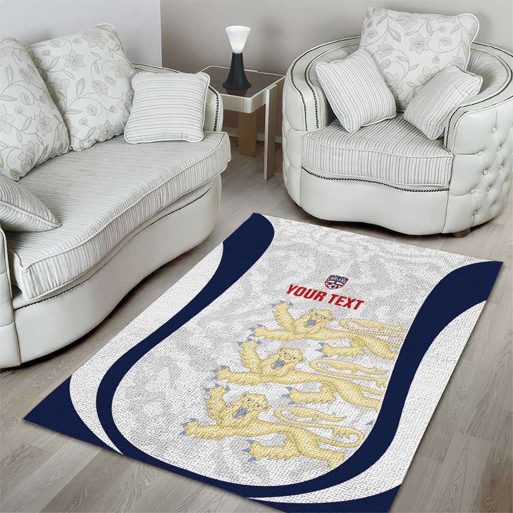 Custom England 2026 Football Area Rug Go Three Lions Grunge Style - Wonder Print Shop