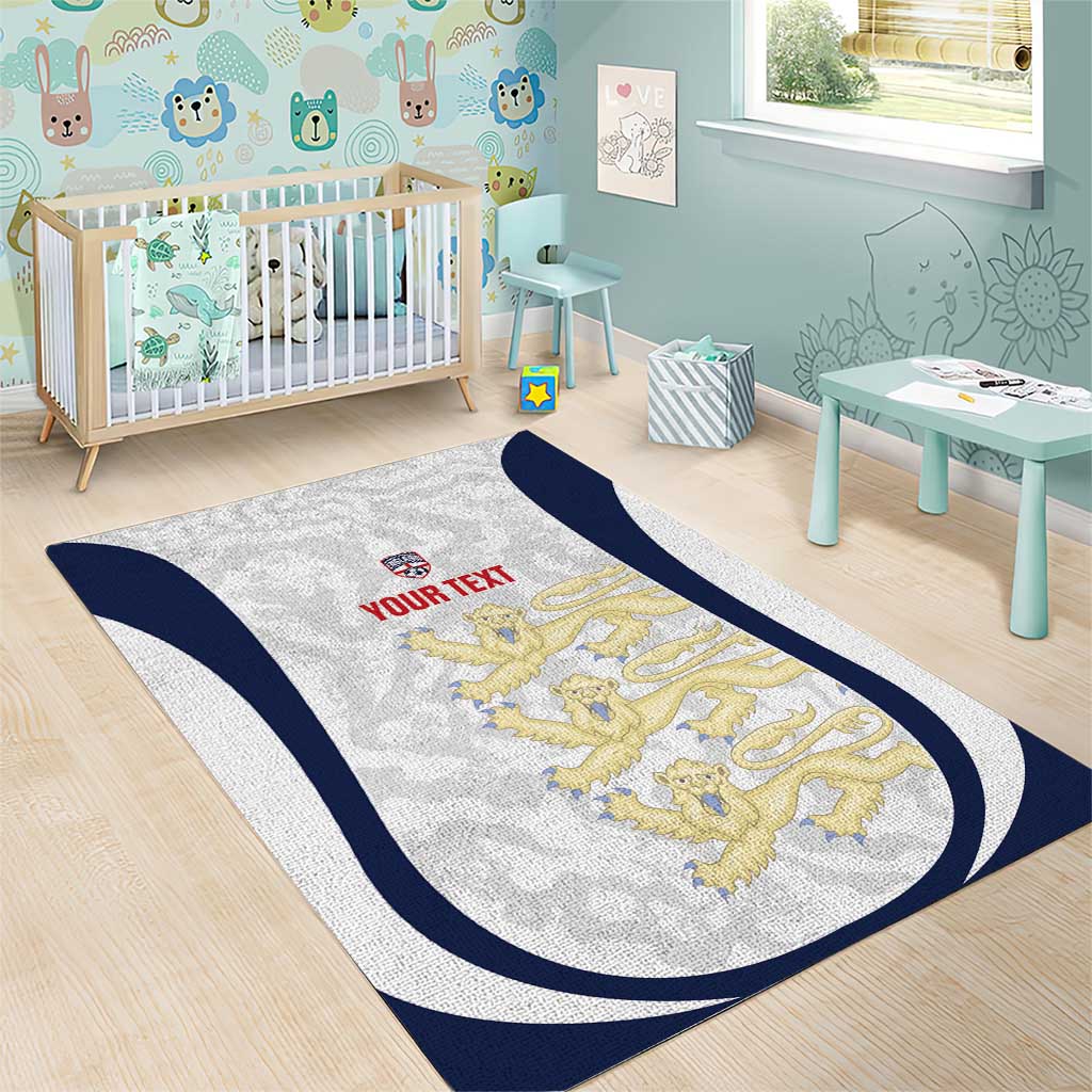 Custom England 2026 Football Area Rug Go Three Lions Grunge Style - Wonder Print Shop