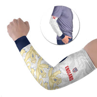 Custom England 2026 Football Arm Sleeves Go Three Lions Grunge Style - Wonder Print Shop