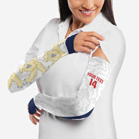 Custom England 2026 Football Arm Sleeves Go Three Lions Grunge Style - Wonder Print Shop