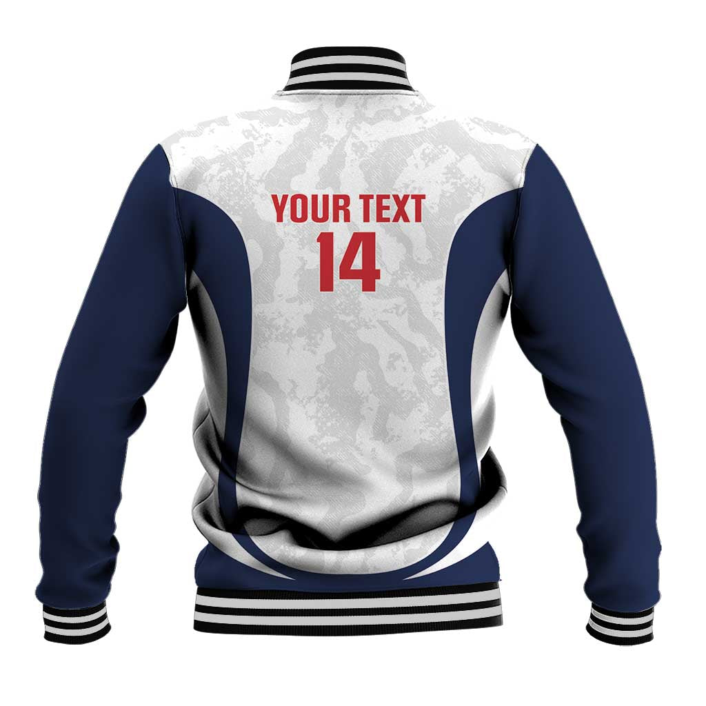 Custom England 2026 Football Baseball Jacket Go Three Lions Grunge Style - Wonder Print Shop